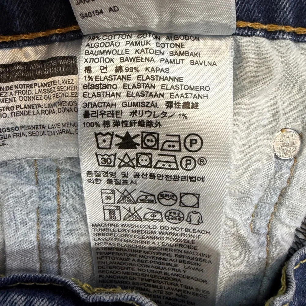 Levi's 541 Athletic Taper Jeans Men's 42x30 Blue Dark‎ Wash Stretch Denim